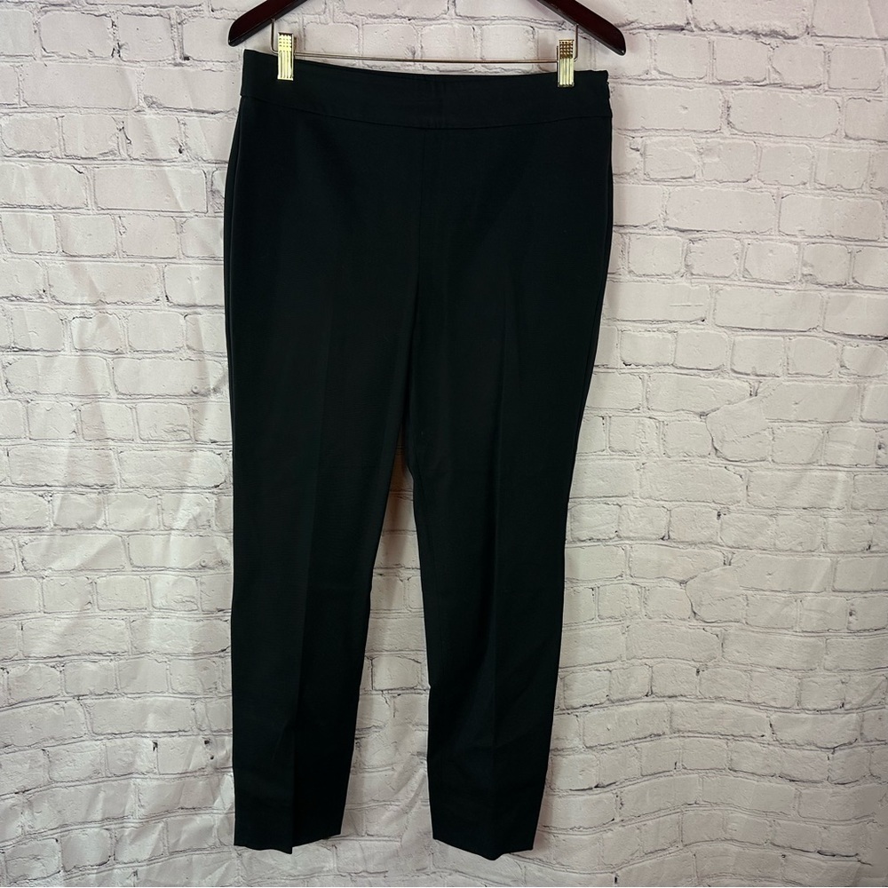 Talbots Black chatham Ankle Pants Tailored Design sz 8 office preppy minimalist